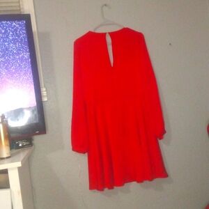 Large dress from express bright red